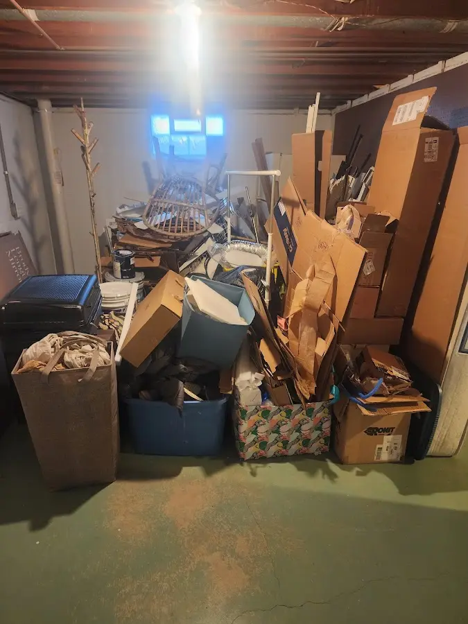 Roll-off dumpster container at job site for 20 Yard Dumpster Rental in Magnolia